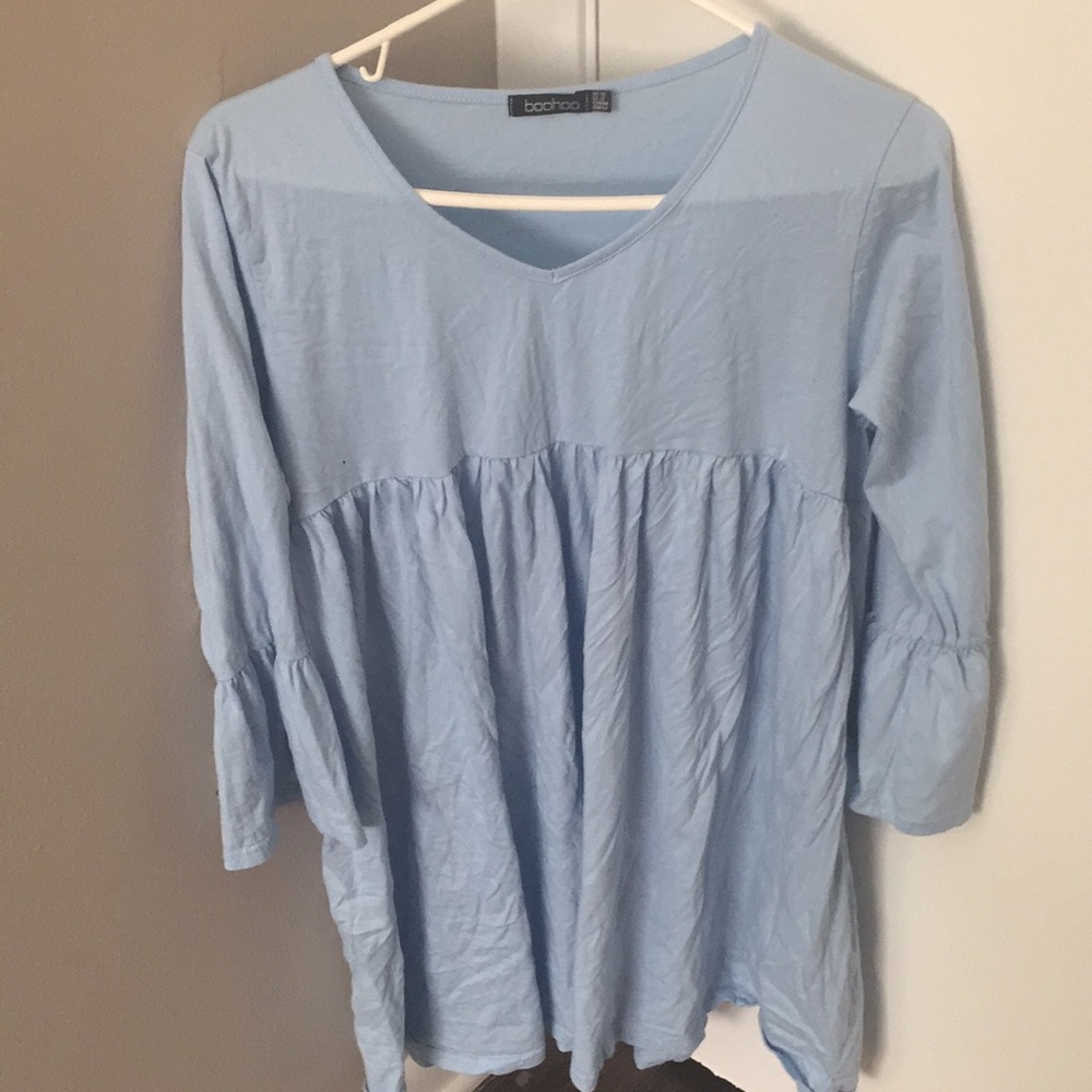 Baby Blue Smock Dress